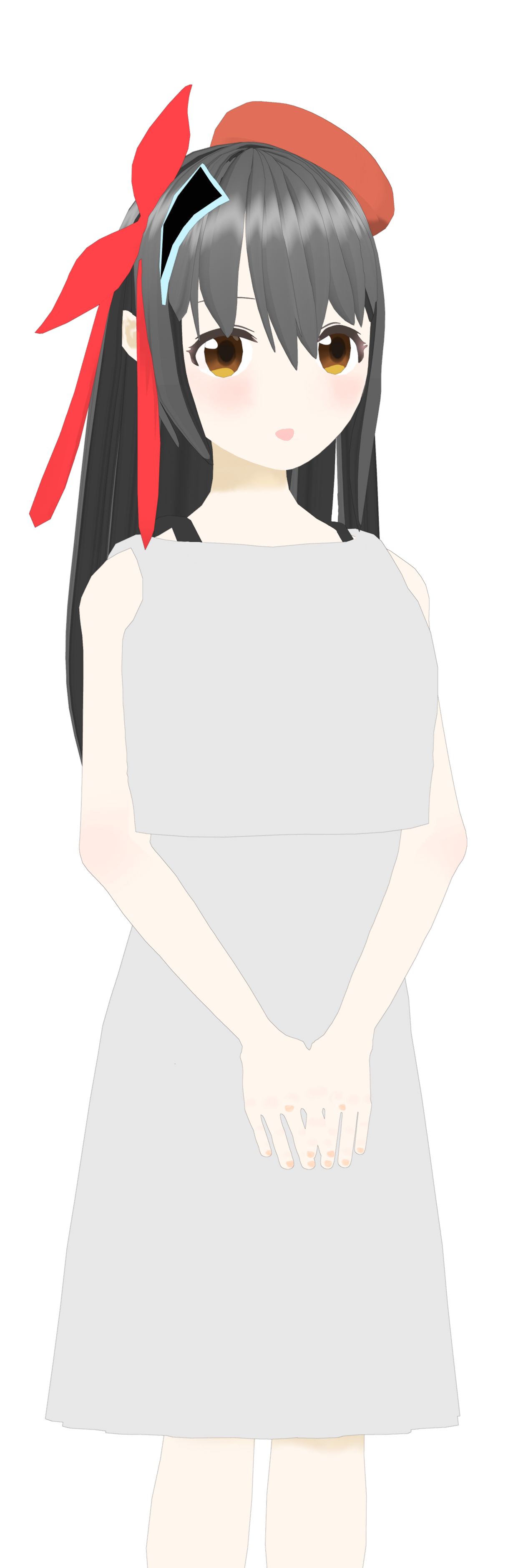 横井陽菜 V2シンプル白ドレスビジュアル